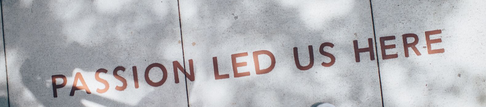 passion led us here